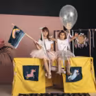 Tablecloth playhouse, Table tent in powder pink, Table fort, Yellow Play tent, Birthday gift, Card table playhouse, Indoor playhouse, Unicorn Decor