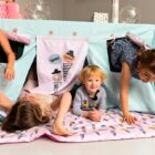 Playhouse/ Table playhouse / Tablecloth playhouse / Play tent / Indoor playhouse / Table tent / mint FUNDERTABLE "ParadICE ISLAND"