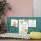 Playhouse/ Table playhouse / Tablecloth playhouse / Play tent / Indoor playhouse / Table tent / FUNDERTABLE/lovely rabbits/ sweet bunnies