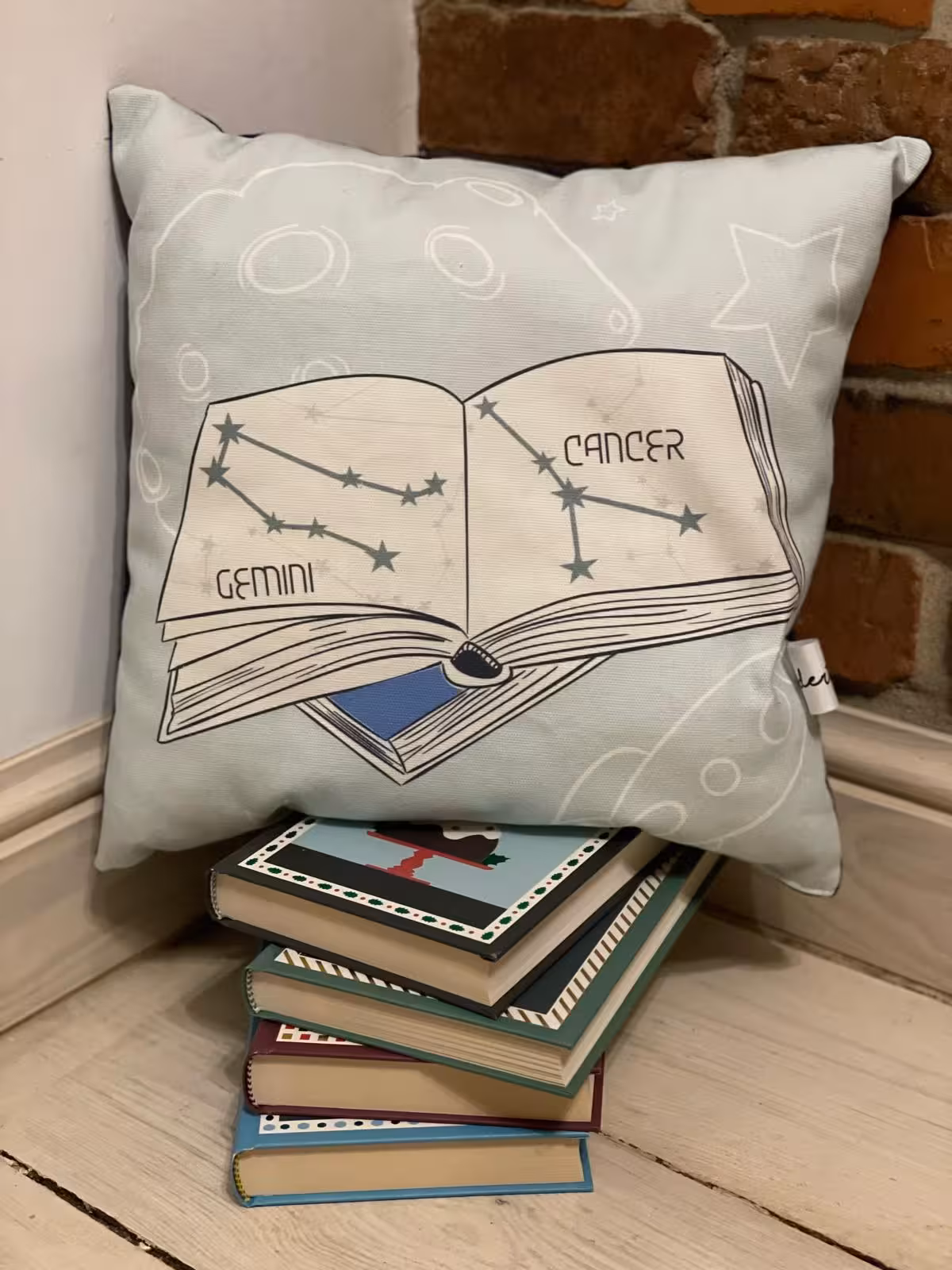 Kids pillow with constellations