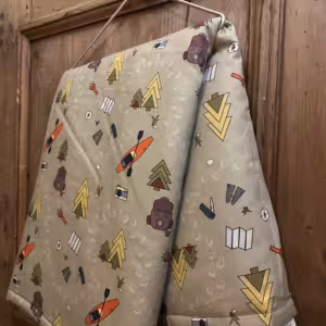 Playmat for kids with camoing motif